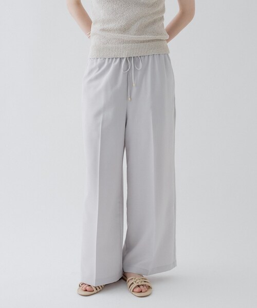 cloenc(クロエンス)の「【接触冷感/UVカット/マシンウォッシュ】イージーワイドパンツ(その他パンツ・レディース・ライトグレー/チャコールグレー/ピンク/ダークブラウン・03/02/01)」の14枚目の写真