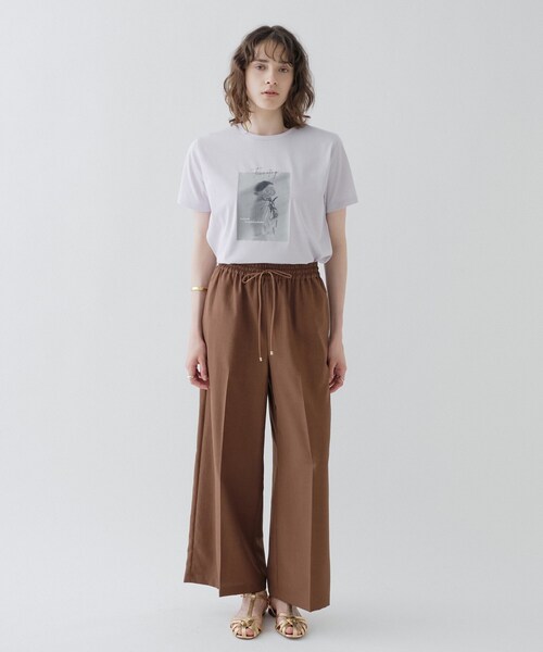 cloenc(クロエンス)の「【接触冷感/UVカット/マシンウォッシュ】イージーワイドパンツ(その他パンツ・レディース・ライトグレー/チャコールグレー/ピンク/ダークブラウン・03/02/01)」の18枚目の写真