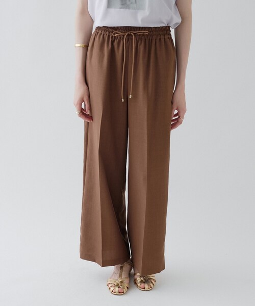 cloenc(クロエンス)の「【接触冷感/UVカット/マシンウォッシュ】イージーワイドパンツ(その他パンツ・レディース・ライトグレー/チャコールグレー/ピンク/ダークブラウン・03/02/01)」の19枚目の写真