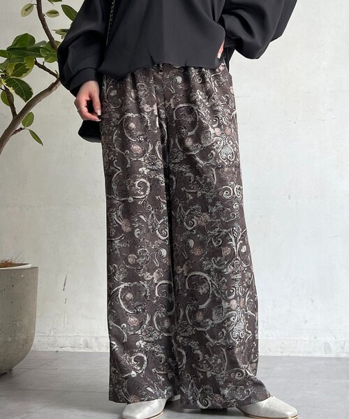 un dix cors（アンディコール）の「小花柄パンツ（その他パンツ・レディース・ベージュ/ブラウン・FREE）」の15枚目の写真