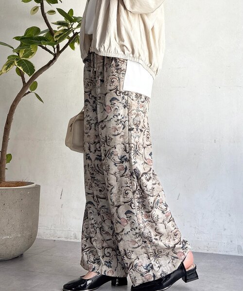 un dix cors（アンディコール）の「小花柄パンツ（その他パンツ・レディース・ベージュ/ブラウン・FREE）」の18枚目の写真