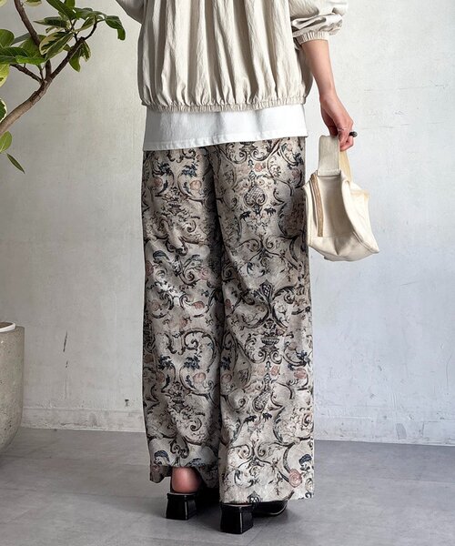 un dix cors（アンディコール）の「小花柄パンツ（その他パンツ・レディース・ベージュ/ブラウン・FREE）」の7枚目の写真