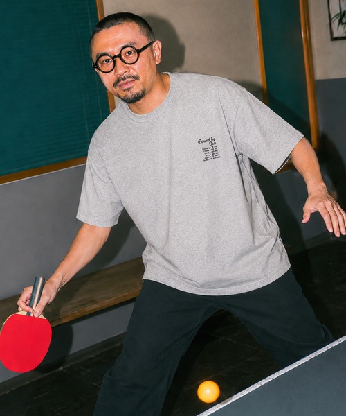 ZIP FIVE(ジップファイブ)の「高密度編み 度詰め天竺 半袖Tシャツ 左胸 / メッセージ刺繍 エンブロイダリー(Tシャツ/カットソー・メンズ・ブラック/ブルー/グレー/ホワイト・LARGE/MEDIUM)」の4枚目の写真