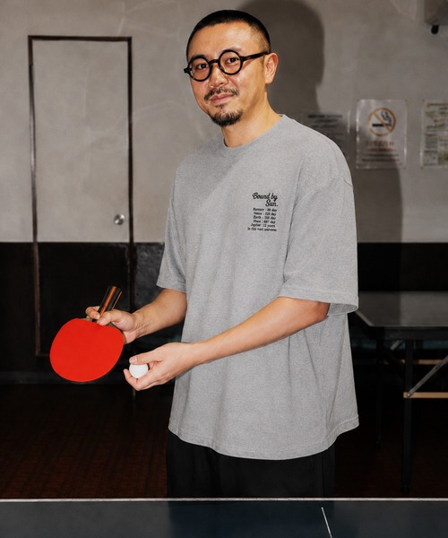 ZIP FIVE(ジップファイブ)の「高密度編み 度詰め天竺 半袖Tシャツ 左胸 / メッセージ刺繍 エンブロイダリー(Tシャツ/カットソー・メンズ・ブラック/ブルー/グレー/ホワイト・LARGE/MEDIUM)」の21枚目の写真