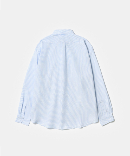 And Again（アンドアゲイン）の「コンフォートストライプシャツ（スカイブルー）（シャツ/ブラウス・メンズ・その他・MEDIUM/LARGE）」の7枚目の写真