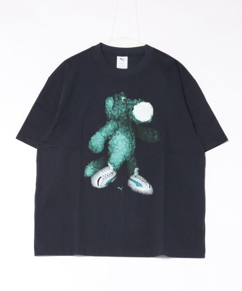 PUMA(プーマ)の「PUMA プーマ M GRAPHIC MASCOT TEE ショートスリーブ 634727 16NEW NAVY(Tシャツ/カットソー・メンズ・ブルー・X-LARGE/MEDIUM/SMALL/LARGE)」の1枚目の写真