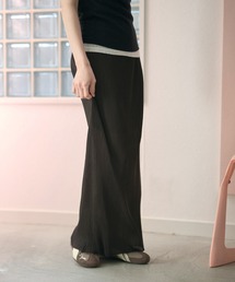 micro pleated sheer skirt /マイクロプリーツ シアーロングスカート