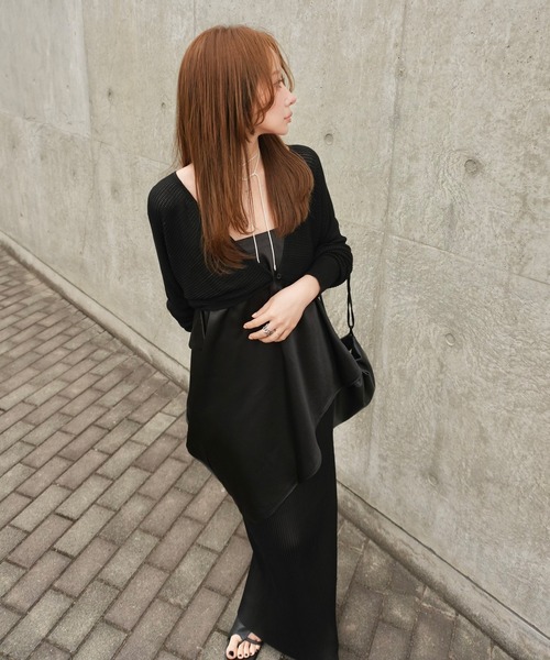 LAULEN(ローレン)の「micro pleated sheer skirt /マイクロプリーツ シアーロングスカート(スカート・レディース・アイボリー/ブラック/ブラウン・FREE)」の15枚目の写真