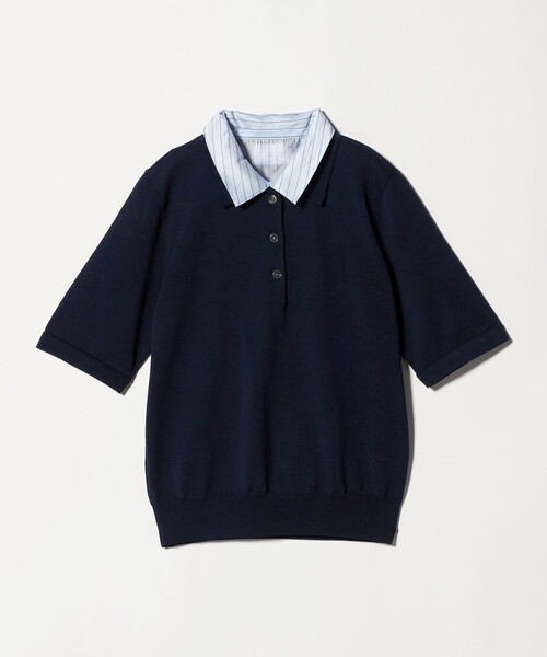 UNITED ARROWS（ユナイテッドアローズ）の「ポロコンビ 4WAY ニット ‐ウォッシャブル‐（ニット/セーター・レディース・ネイビー/ダークブラウン/ブラック/ライム・FREE）」の19枚目の写真