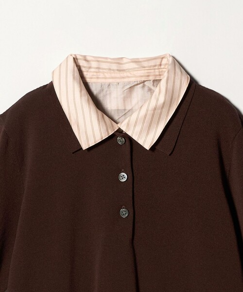 UNITED ARROWS（ユナイテッドアローズ）の「ポロコンビ 4WAY ニット ‐ウォッシャブル‐（ニット/セーター・レディース・ネイビー/ダークブラウン/ブラック/ライム・FREE）」の11枚目の写真