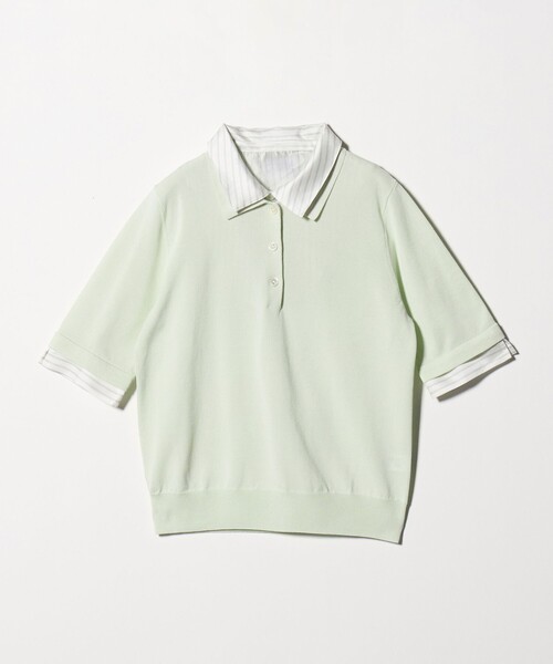 UNITED ARROWS（ユナイテッドアローズ）の「ポロコンビ 4WAY ニット ‐ウォッシャブル‐（ニット/セーター・レディース・ネイビー/ダークブラウン/ブラック/ライム・FREE）」の9枚目の写真