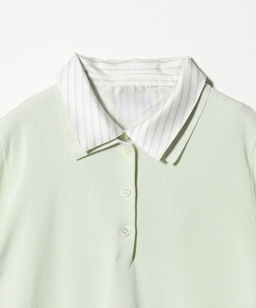 UNITED ARROWS（ユナイテッドアローズ）の「ポロコンビ 4WAY ニット ‐ウォッシャブル‐（ニット/セーター・レディース・ネイビー/ダークブラウン/ブラック/ライム・FREE）」の8枚目の写真