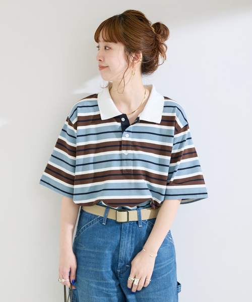 B.C STOCK（ベーセーストック）の「ウォッシャブル / ボーダーカノコT shirt（Tシャツ/カットソー・レディース・その他1/その他4/その他9・FREE）」の14枚目の写真