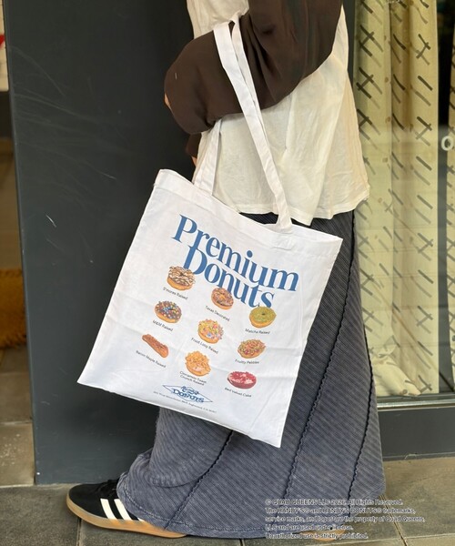 GOOD ROCK SPEED（グッドロックスピード）の「【GOOD ROCK SPEED/グッドロックスピード】Randy's Donuts BAG ランディーズ・ドーナツ トートバッグ（トートバッグ・レディース・ホワイト/アイボリー・フリー）」の9枚目の写真
