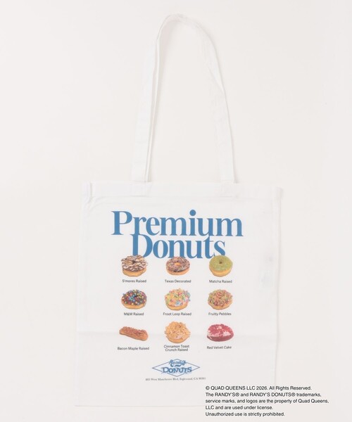 GOOD ROCK SPEED（グッドロックスピード）の「【GOOD ROCK SPEED/グッドロックスピード】Randy's Donuts BAG ランディーズ・ドーナツ トートバッグ（トートバッグ・レディース・ホワイト/アイボリー・フリー）」の14枚目の写真