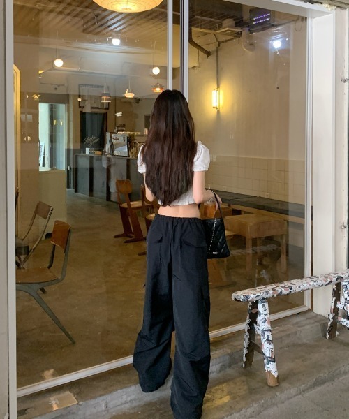 Vipoa（ヴィポア）の「Short frill puff blouse（シャツ/ブラウス・レディース・ブラック/ホワイト・FREE）」の18枚目の写真