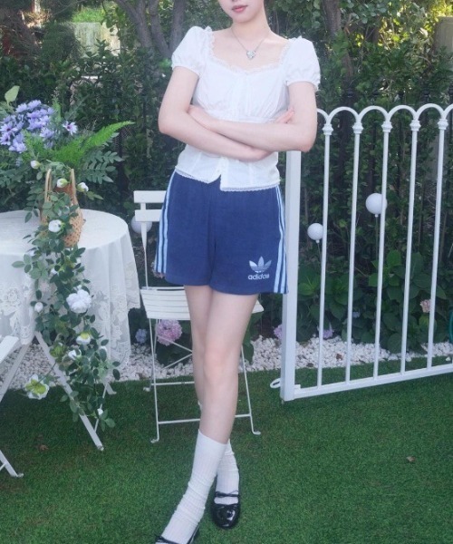 Vipoa（ヴィポア）の「Short frill puff blouse（シャツ/ブラウス・レディース・ブラック/ホワイト・FREE）」の22枚目の写真