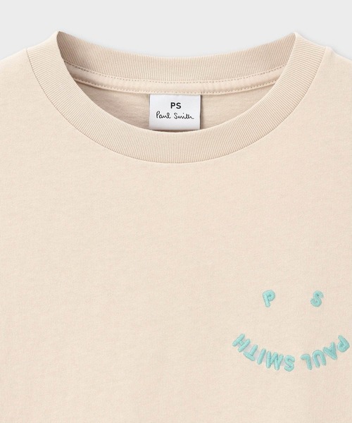 PS Paul Smith(ピーエスポールスミス)の「ウィメンズ "Happy" 半袖Tシャツ / 165406 232VD(Tシャツ/カットソー・レディース・アイボリー・MEDIUM/LARGE/2L)」の2枚目の写真