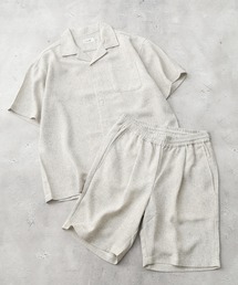 ATELANE（アテレーン）の「ATELANE / サマーツイード/開襟シャツ/ショートパンツ/セットアップ（セットアップ）」