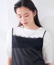 【接触冷感/UVカット/コットン100%/WEB限定】ロールアップハーフスリーブTシャツ