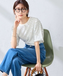 a.v.v(アーヴェヴェ)の「【接触冷感/UVカット/コットン100%/WEB限定】ロールアップハーフスリーブTシャツ(Tシャツ/カットソー)」