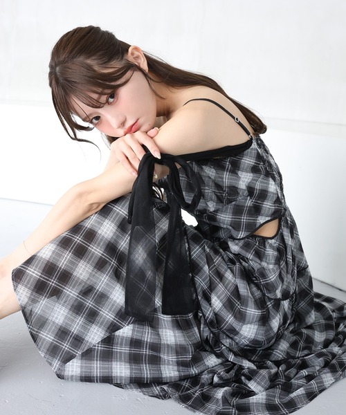 SMサイズ展開あり】サイドカットロングワンピース（ワンピース）｜one