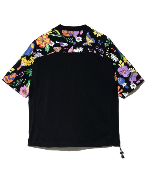 go slow caravan(ゴースローキャラバン)の「RAY綿 アクティブパターン切替ハッピーフラワー PKT TEE(Tシャツ/カットソー・メンズ・ブラック/ホワイト・MEDIUM/LARGE/X-LARGE)」の13枚目の写真
