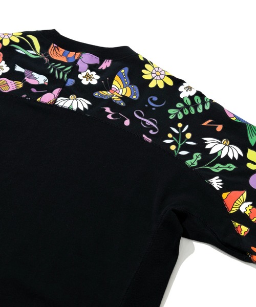 go slow caravan(ゴースローキャラバン)の「RAY綿 アクティブパターン切替ハッピーフラワー PKT TEE(Tシャツ/カットソー・メンズ・ブラック/ホワイト・MEDIUM/LARGE/X-LARGE)」の14枚目の写真
