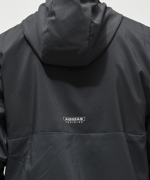 adidas（アディダス）の「【別注】アディダス adidas M HYBRID フーディジャケット 限定コラボ（ジャージ・メンズ・ダークブルー/グレー・M/L/3L/S/LL）」の6枚目の写真