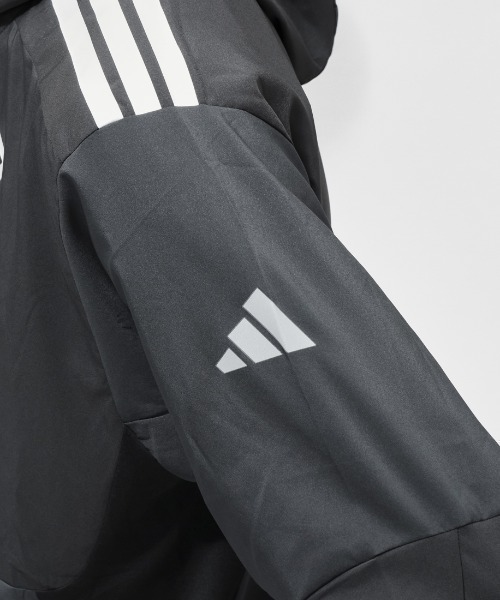 adidas（アディダス）の「【別注】アディダス adidas M HYBRID フーディジャケット 限定コラボ（ジャージ・メンズ・ダークブルー/グレー・M/L/3L/S/LL）」の8枚目の写真