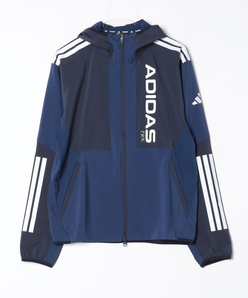 adidas（アディダス）の「【別注】アディダス adidas M HYBRID フーディジャケット 限定コラボ（ジャージ・メンズ・ダークブルー/グレー・M/L/3L/S/LL）」の12枚目の写真