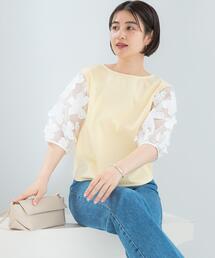 URBAN RESEARCH ROSSO WOMEN | 『WEB/一部店舗限定』フラワードッキングカットソー(Tシャツ/カットソー)