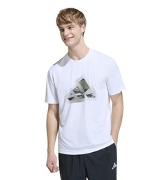 アディダス adidas クライマクール カモ モダンロゴ グラフィック Tシャツ