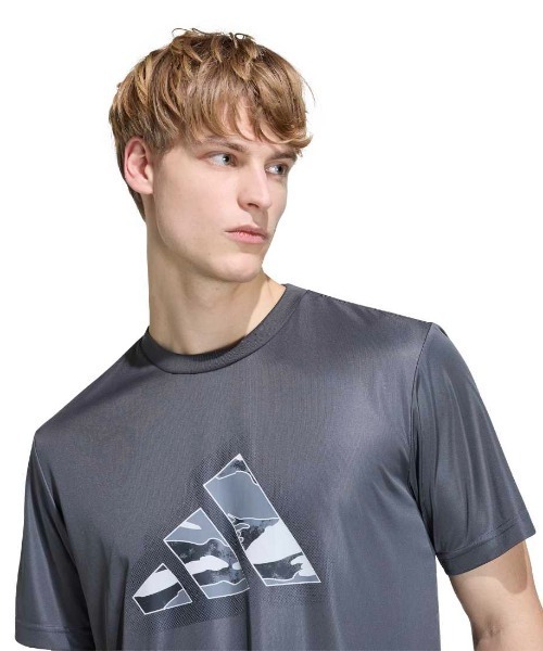 adidas(アディダス)の「アディダス adidas クライマクール カモ モダンロゴ グラフィック Tシャツ(Tシャツ/カットソー・メンズ・ホワイト・LL/3L/S/M/L)」の8枚目の写真