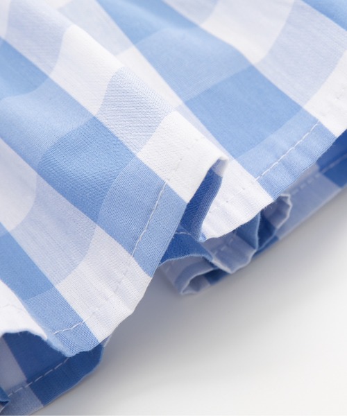 LA POMME petit(ラポミ・プチ)の「Contrast Plaid Pleated Skirt(スカート・レディース・ピンク/ブルー・SMALL/MEDIUM/LARGE)」の7枚目の写真