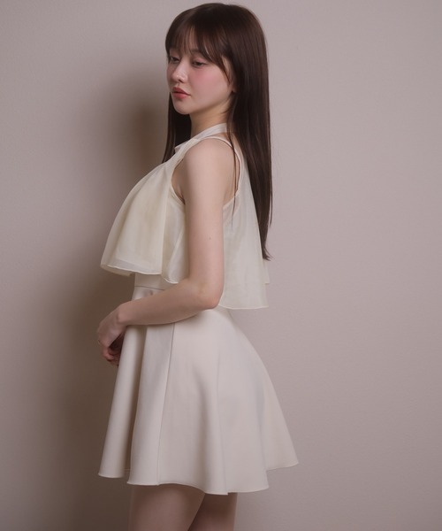 LIPSERVICE(リップサービス)の「アメスリスイムワンピース(水着・レディース・アイボリー/ブラック・FREE)」の13枚目の写真