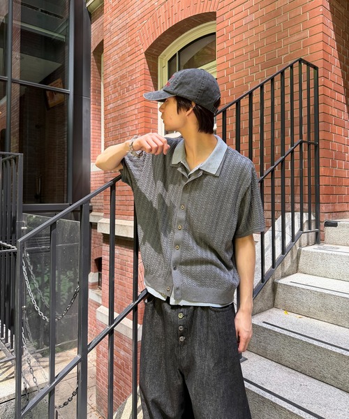 kutir(クティール)の「CABLE KNIT LAYERED SHIRT/ケーブル編みレイヤードシャツ(シャツ/ブラウス・メンズ・ブラック/ボルドー/グレー・MEDIUM/LARGE)」の17枚目の写真