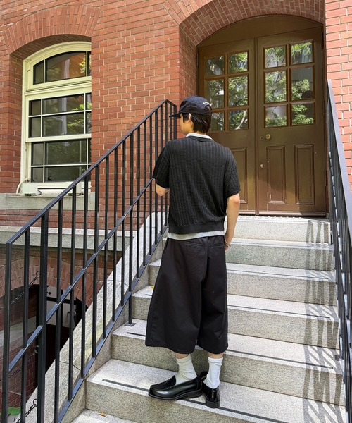 kutir(クティール)の「CABLE KNIT LAYERED SHIRT/ケーブル編みレイヤードシャツ(シャツ/ブラウス・メンズ・ブラック/ボルドー/グレー・MEDIUM/LARGE)」の13枚目の写真