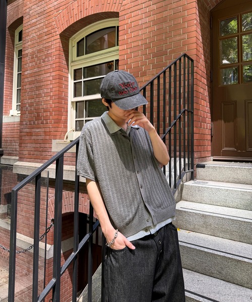 kutir(クティール)の「CABLE KNIT LAYERED SHIRT/ケーブル編みレイヤードシャツ(シャツ/ブラウス・メンズ・ブラック/ボルドー/グレー・MEDIUM/LARGE)」の19枚目の写真