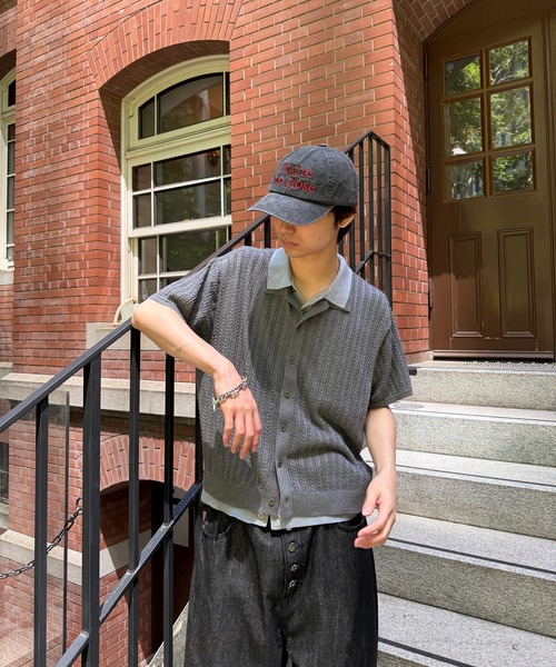 kutir(クティール)の「CABLE KNIT LAYERED SHIRT/ケーブル編みレイヤードシャツ(シャツ/ブラウス・メンズ・ブラック/ボルドー/グレー・MEDIUM/LARGE)」の18枚目の写真