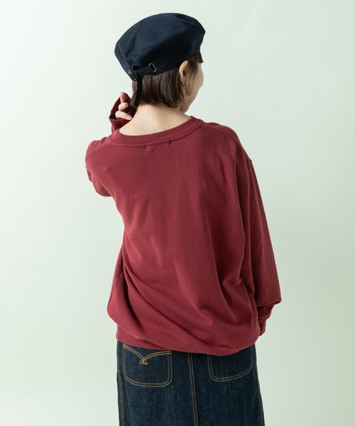 PAR ICI(パーリッシィ)の「Charming Hippo プリントスウェット(Tシャツ/カットソー・レディース・サックスブルー/グレー/ボルドー・FREE)」の18枚目の写真