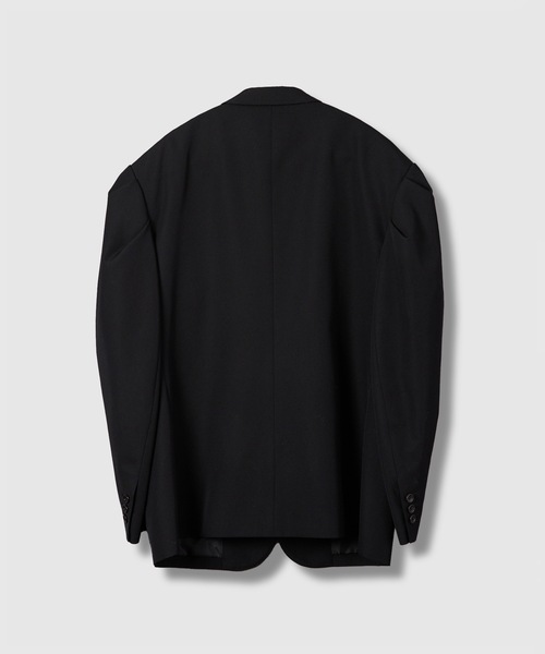 HOLIDAY(ホリデイ)の「WOOL TWILL PUFF JACKET ウールツイルパフジャケット(テーラードジャケット・レディース・ブラック・ONE SIZE)」の2枚目の写真