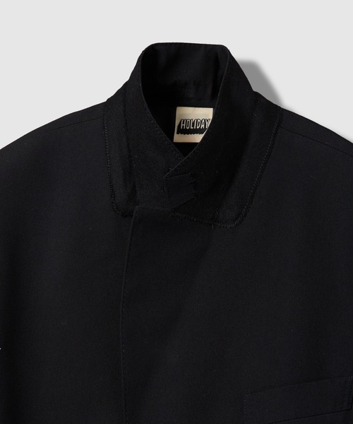 HOLIDAY(ホリデイ)の「WOOL TWILL PUFF JACKET ウールツイルパフジャケット(テーラードジャケット・レディース・ブラック・ONE SIZE)」の4枚目の写真