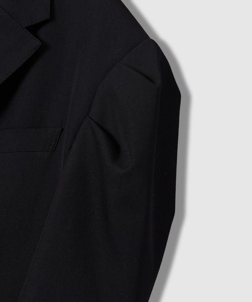 HOLIDAY(ホリデイ)の「WOOL TWILL PUFF JACKET ウールツイルパフジャケット(テーラードジャケット・レディース・ブラック・ONE SIZE)」の5枚目の写真