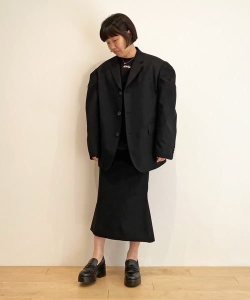 HOLIDAY(ホリデイ)の「WOOL TWILL PUFF JACKET ウールツイルパフジャケット(テーラードジャケット・レディース・ブラック・ONE SIZE)」の10枚目の写真