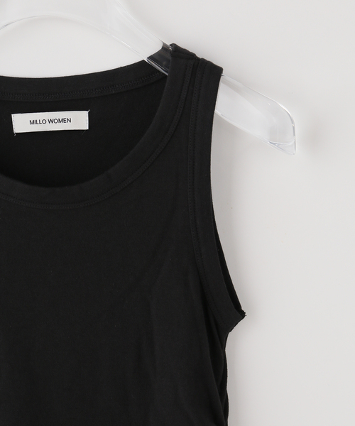 MILLO WOMEN(ミロウーマン)の「【Geek Office / ギークオフィス】MILLO WOMEN / Ruffle Sleeveless Top(その他トップス・レディース・ブラック・FREE)」の3枚目の写真