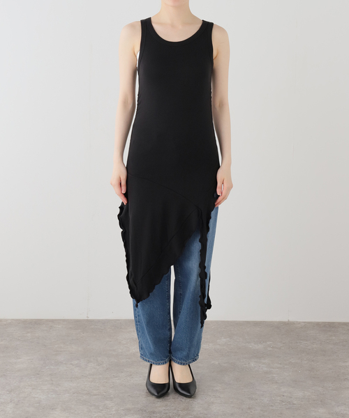 MILLO WOMEN(ミロウーマン)の「【Geek Office / ギークオフィス】MILLO WOMEN / Ruffle Sleeveless Top(その他トップス・レディース・ブラック・FREE)」の9枚目の写真