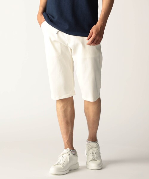 NICOLE CLUB FOR MEN(ニコルクラブフォーメン)の「ガムストレッチ デザインハーフパンツ(その他パンツ・メンズ・ブラック/チャコールグレー/ホワイト・M/S/XL/L)」の2枚目の写真