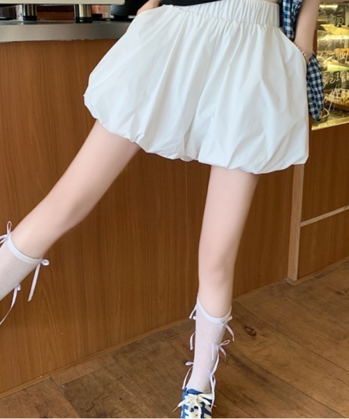 Vipoa(ヴィポア)の「バルーンデザインショートパンツ(その他パンツ・レディース・ブラック/ホワイト・FREE)」の10枚目の写真