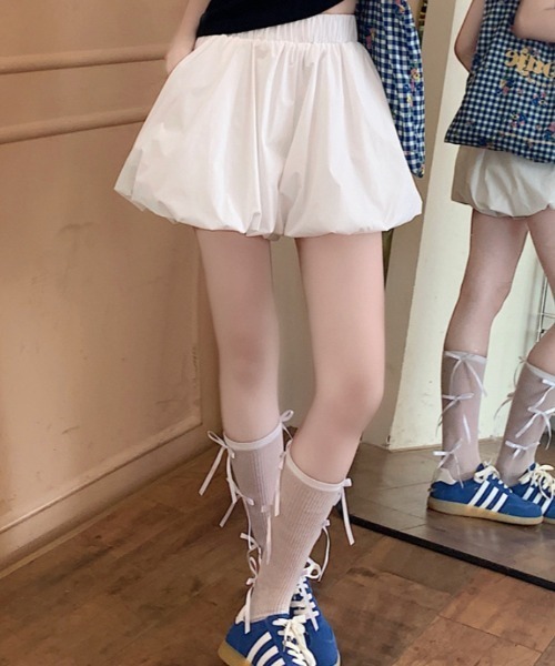 Vipoa(ヴィポア)の「バルーンデザインショートパンツ(その他パンツ・レディース・ブラック/ホワイト・FREE)」の13枚目の写真